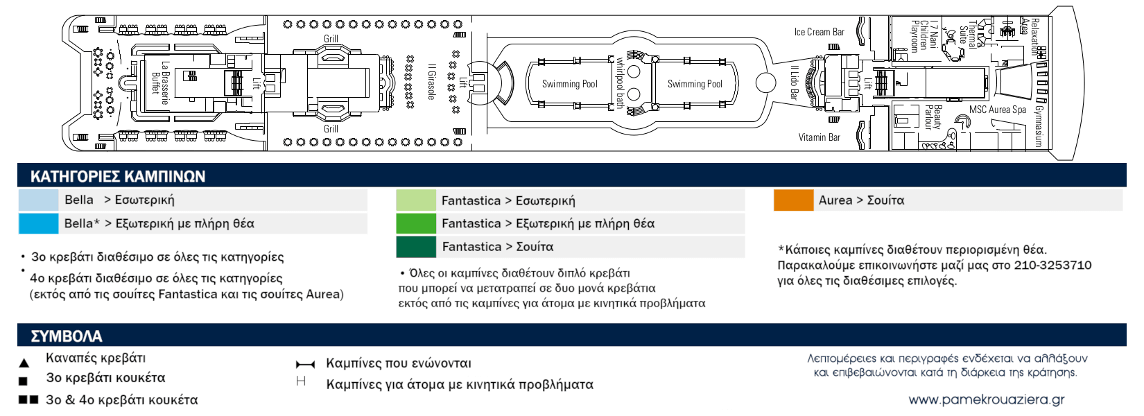 Κατάστρωμα Deck 11 - Acquamarina