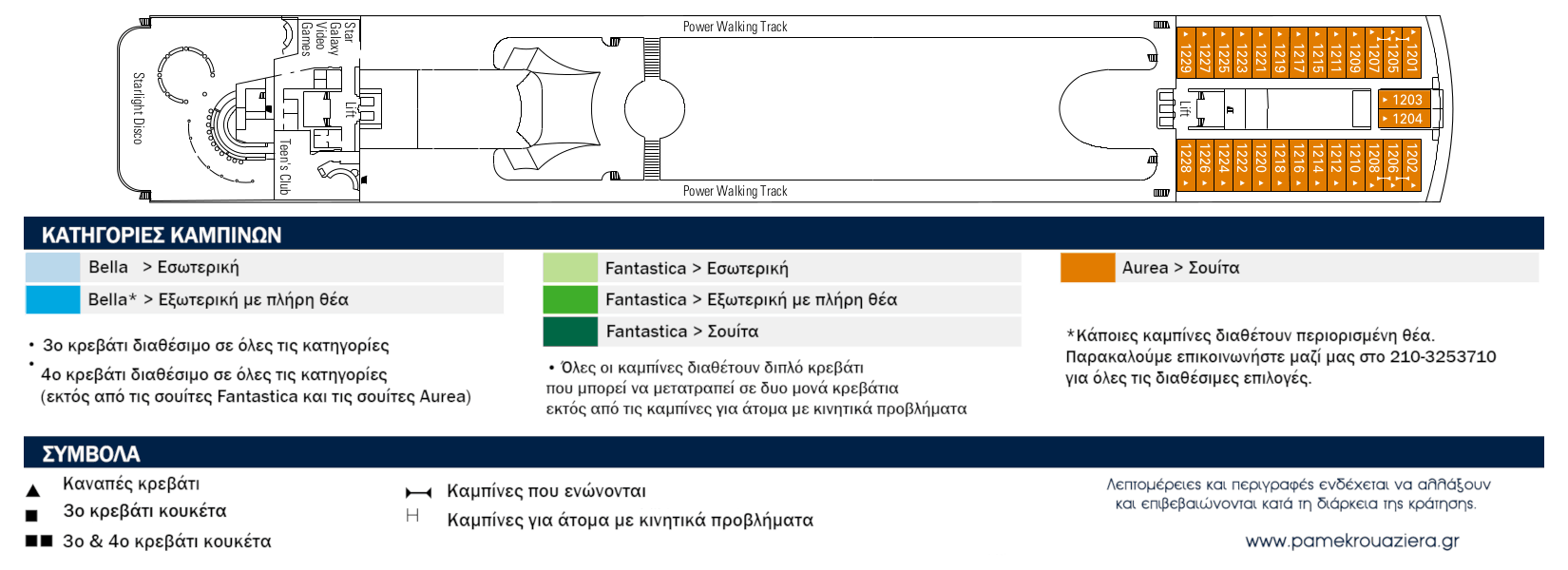 Κατάστρωμα Deck 12 - Zaffiro