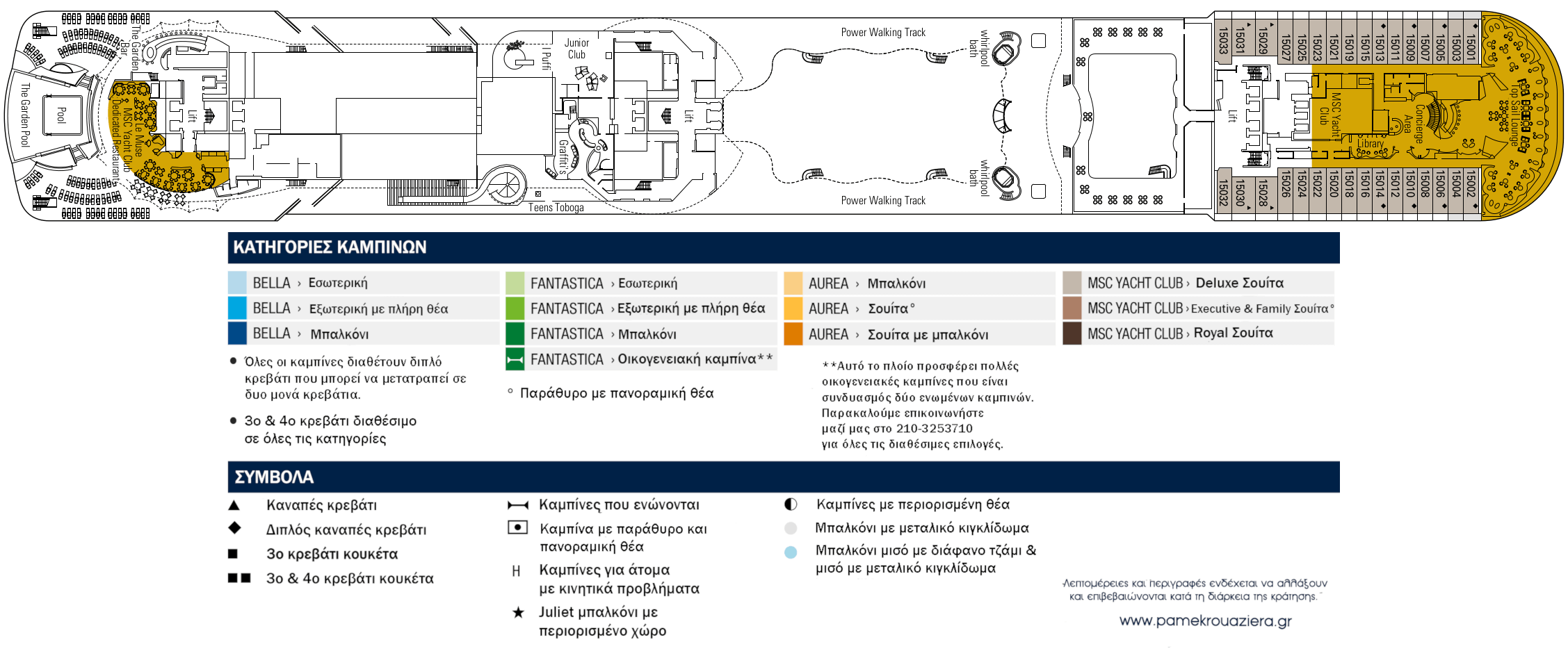 Κατάστρωμα Deck 15 - Mercurio