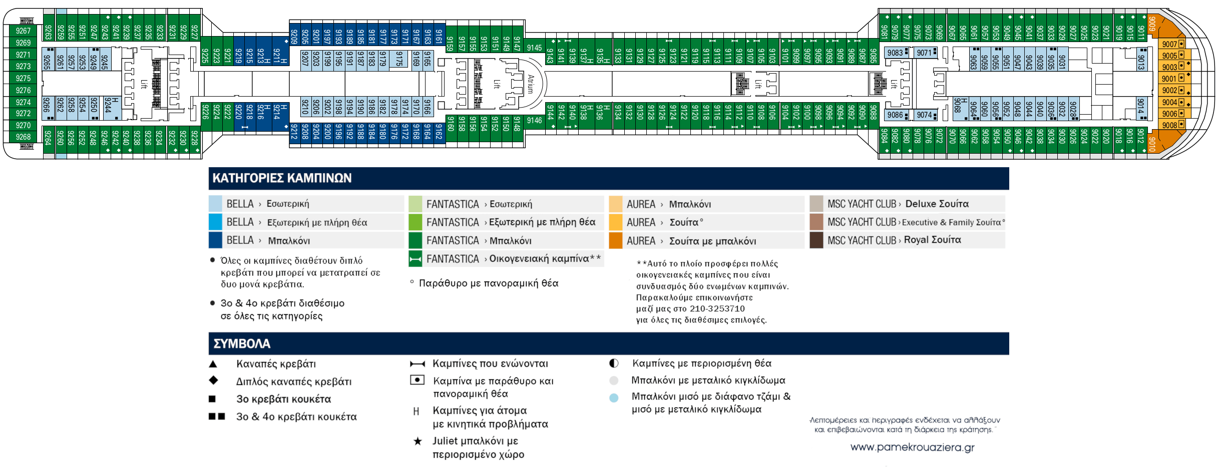 Κατάστρωμα Deck 9 - Minerva