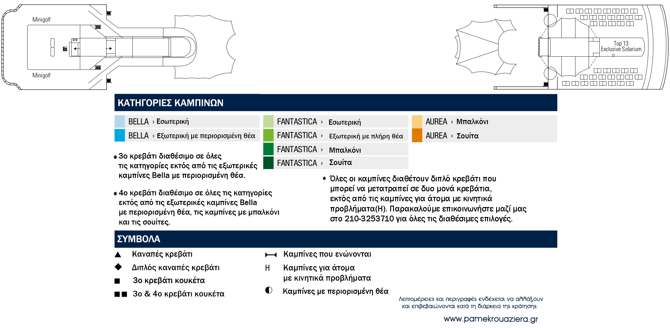 Κατάστρωμα Deck 13 - Sun Deck, Minigolf