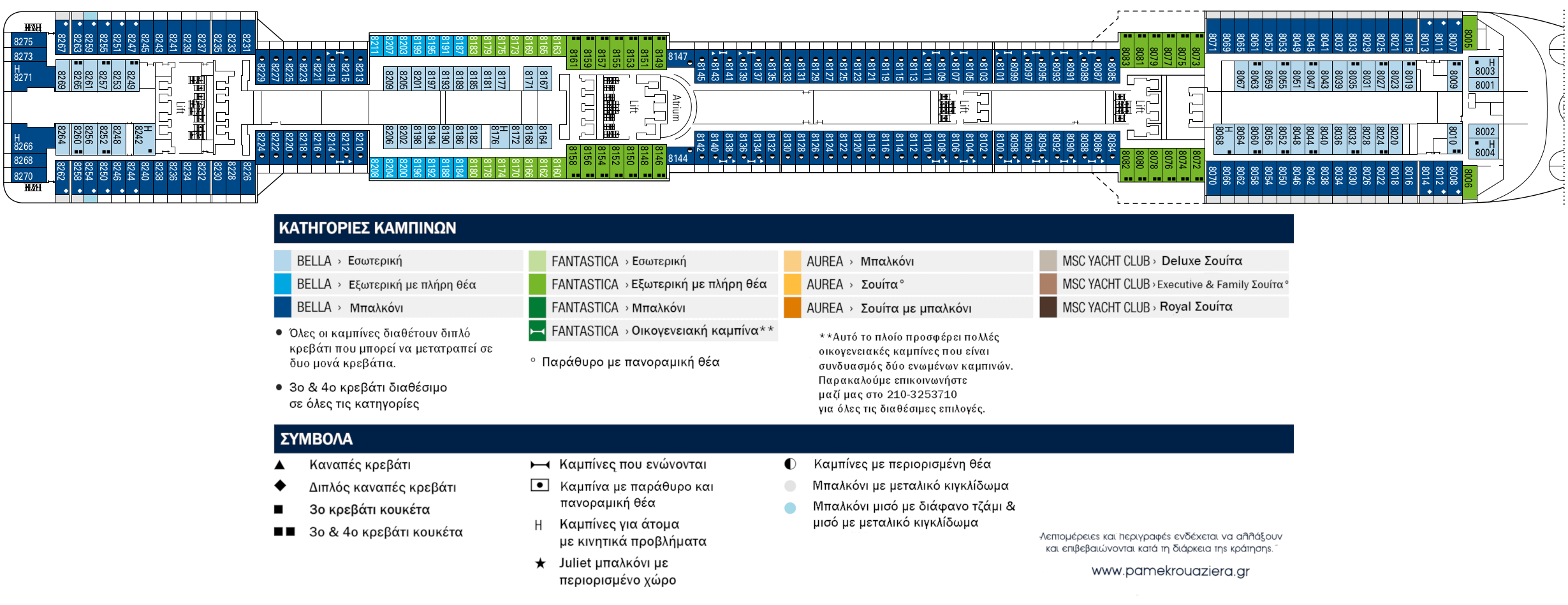 Κατάστρωμα Deck 8 - Onice