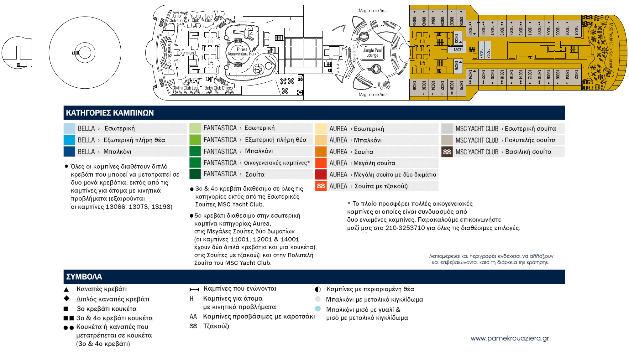 Κατάστρωμα Deck 18 - Playa Paraiso